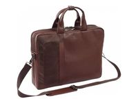 Oberthur Oregon - Sacoche pour ordinateur portable - 17.3" - brun