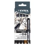LYRA Graduate Set feutres noir 5 pièces