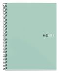 Notebook The Original, Couverture rigide, A5, quadrillage 5x5 mm, 80 feuilles de 1 couleur, Miquelrius, Aqua.