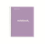 Notebook Emotions, Couverture souple, A4, séyès, 80 feuilles de 1 couleur, Miquelrius, Lilas.