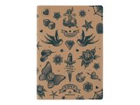 Oberthur - Carnet souple - 148 x 210 mm - Papillon Tatoo