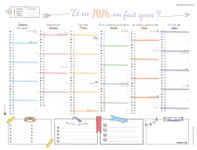 Bullet Calendrier - 6 mois par face - 320 x 420 mm - Oberthur