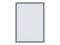 Nobo - Porte-affiche magnétique autocollant - A3 - argent 