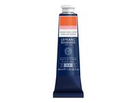 Lefranc Bourgeois - Peinture à l'huile - orange vermillon - transparent - fine - 40 ml