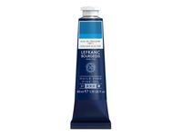 Lefranc Bourgeois - Peinture à l'huile - teinte bleue céruléen - opaque - fine - 40 ml