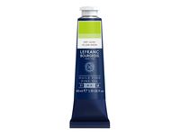 Lefranc Bourgeois - Peinture à l'huile - jaune vert - semi-opaque - fine - 40 ml