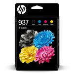 HP 937 - Pack de 4 - noir, jaune, cyan, magenta - cartouche d'encre originale (6C400NE)