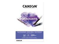 CANSON Graduate Mixed Media - Bloc - A5 (148 x 210 mm) - 20 feuilles - blanc