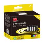 Cartouche remanufacturée Canon PGI-1500XL - pack de 4 - noir, cyan, magenta, jaune - Uprint