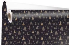 Rouleau papier cadeau couché Réveillon 0,70 x 50 m
