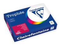 Clairefontaine Trophée - Papiers - rouge intense - A4 (210 x 297 mm) - 160 g/m² - Ramette de 250 feuilles 