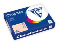 Clairefontaine Trophée -Papier - saumon - A4 (210 x 297 mm) - 80 g/m² - Ramette de 500 feuilles