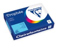 Clairefontaine Trophée -Papier - bleu foncé - A4 (210 x 297 mm) - 80 g/m² - Ramette de 500 feuilles 
