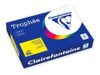 Clairefontaine Trophée -Papier - jaune intense - A4 (210 x 297 mm) - 80 g/m² - Ramette de 500 feuilles 