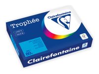 Clairefontaine Trophée -Papier - bleu intense - A4 (210 x 297 mm) - 80 g/m² - Ramette de 500 feuilles 
