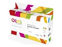 Cartouche remanufacturée HP 913A - pack de 4 - cyan, magenta, jaune, noir - Owa