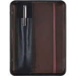 Balthazar - coffret carnet + stylo - brun et noir