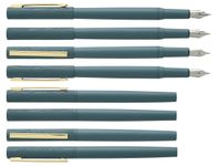 Plume HECHTER PARIS "Linéaire Wood" coloris bleu gris