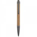 Oberthur - Coffret stylo bille Toronto et porte-clef - noyer