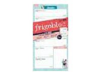 Calendrier emploi du temps (de janvier à décembre) - 125 x 240 mm - Frigobloc