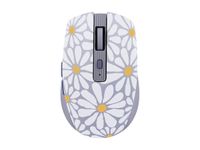 T'nB EXCLUSIV' Flower - Ratón - recargable - 6 botones - inalámbrico - 2.4 GHz, Bluetooth - receptor inalámbrico USB-C - lavander