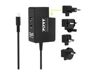 PORT Connect - Chargeur secteur universel USB-C et USB-A Quick Charge - GaN 100 Watt 