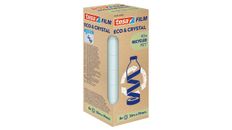 Tesafilm® Eco & Crystal – Tour de 8 Rouleaux 33 m x 19 mm - Ruban Adhésif Transparent Haute Qualité, 90 % PET Recyclé - Déroulement Silencieux
