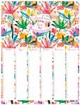 Aquarelle - calendrier anniversaires 32 × 42