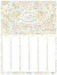 Petites Fleurs - calendrier anniversaires 32 × 42