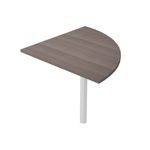 Angle de liaison à 90° pour Bureau Trend - pied effet chromé - plateau imitation frêne toscan