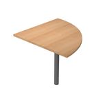 Angle de liaison à 90° pour Bureau Trend - pied anthacite - plateau imitation hêtre