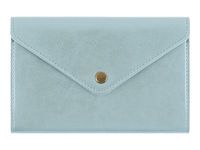 Oberthur Naples - Cahier de notes - A6 (105 x 148 mm) - 72 feuilles / 144 pages - doublé (6,5 mm) - verdigris - polyuréthane (PU)