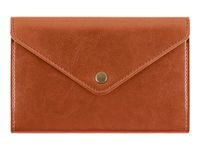 Oberthur Naples - Cahier de notes - A6 (105 x 148 mm) - 72 feuilles / 144 pages - doublé (6,5 mm) - cognac - polyuréthane (PU)