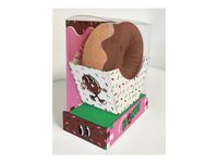 Coffret When life "socks", eat a donut, love choco - livre - paire de chaussettes en chocolat