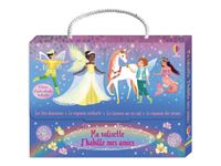 Les fées danseuses, Le royaume enchanté, Les licornes arc-en-ciel et Le royaume des sirènes - Ma valisette J'habille mes amies - par Watt Fiona - livre d'activités