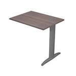 Retour direct pour Bureau Trend pieds métal - L80 - plateau imitation frêne toscan - pieds anthracite