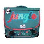 Cartable 38 cm Jungle- 2 compartiments- vert-  Pol Fox