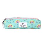 Trousse rectangulaire Rainbow- 2 compartiments- vert turquoise- Pol Fox