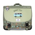 Cartable 35 cm Road Trip- 2 compartiments- vert-  Pol Fox