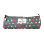 Trousse ronde Space Invader- gris-  Pol Fox