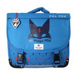 Cartable 38 cm Wonder Fox- 2 compartiments- bleu-  Pol Fox