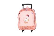 Sac à dos à roulettes BELLA SARA DREAM FLOWERS-2 compartiments- rose- Kid'Abord