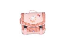 Cartable 38 CM BELLA SARA DREAM FLOWERS-2 compartiments- rose- Kid'Abord