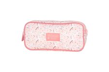 Trousse 2 compartiments KIP POETIC- rose- Kid'Abord
