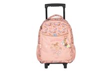 Sac à dos à roulettes STALLA BIANCA GALOP -2 compartiments- rose- Kid'Abord