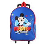 Sac a dos a roulettes Mickey - 32cm -  1 compartiment - bleu - Bagtrotter