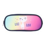 Trousse Lili Lou - 23cm -  2 compartiments - marine - Bagtrotter