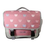 Cartable Lili Lou - 38cm -  2 compartiments - gris - Bagtrotter