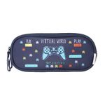 Trousse Phileas - 23cm -  2 compartiments - marine - Bagtrotter