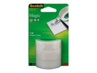 Scotch Magic 8-1925R3 - Ruban de bureau - 19 mm x 25 m - transparent (pack de 3)